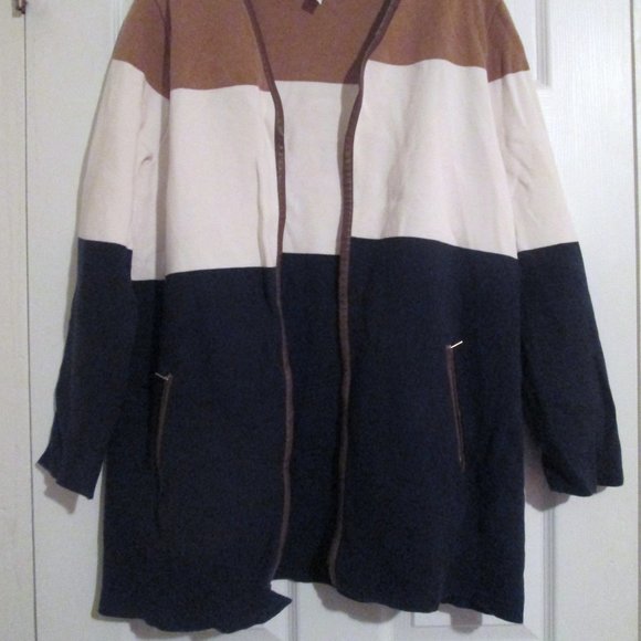 Charter Club Multi Colorblock Open Cardigan XL - Picture 3 of 9